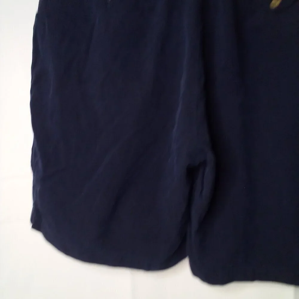 Tommy Bahama Shorts Men 42 100% Silk Pleated Casual Blue